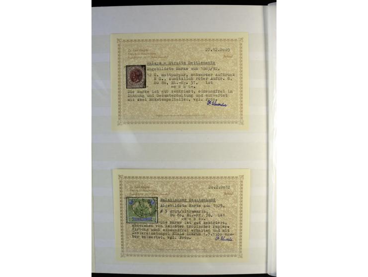 1867/1957, sehr schöne ungebrauchte und gestempelte Sammlung mit vielen besseren Werten, dabei u.a. Strait Settlements Mi.-Nr
