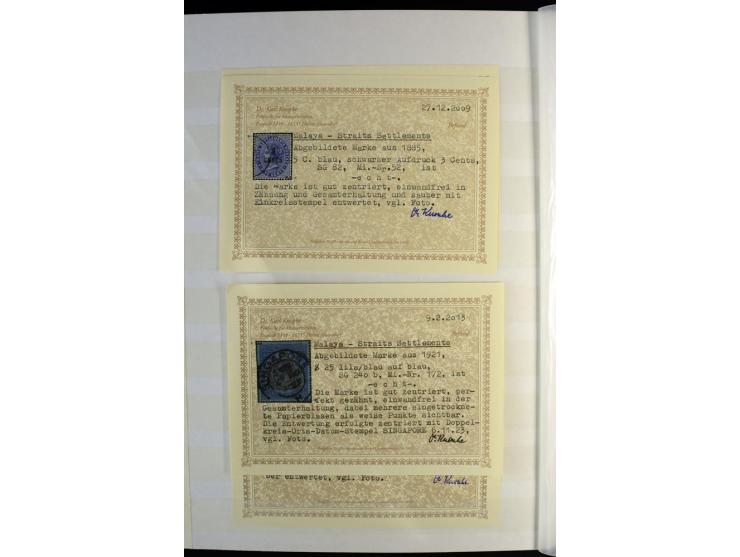 1867/1957, sehr schöne ungebrauchte und gestempelte Sammlung mit vielen besseren Werten, dabei u.a. Strait Settlements Mi.-Nr