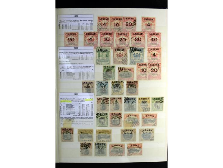 1867/1957, sehr schöne ungebrauchte und gestempelte Sammlung mit vielen besseren Werten, dabei u.a. Strait Settlements Mi.-Nr