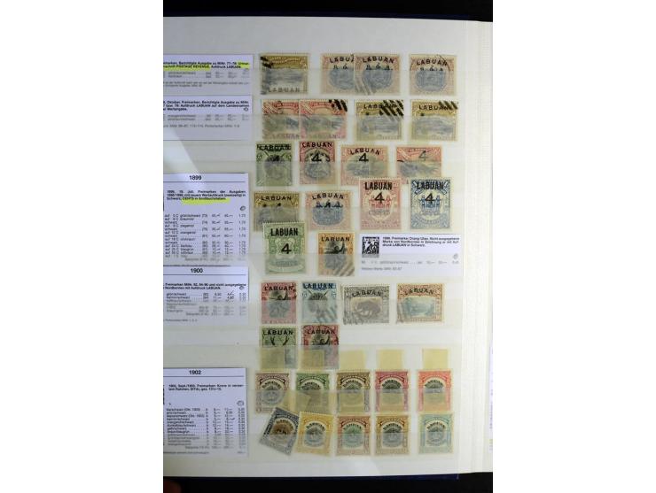1867/1957, sehr schöne ungebrauchte und gestempelte Sammlung mit vielen besseren Werten, dabei u.a. Strait Settlements Mi.-Nr