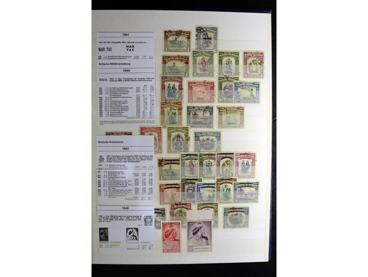 1867/1957, sehr schöne ungebrauchte und gestempelte Sammlung mit vielen besseren Werten, dabei u.a. Strait Settlements Mi.-Nr