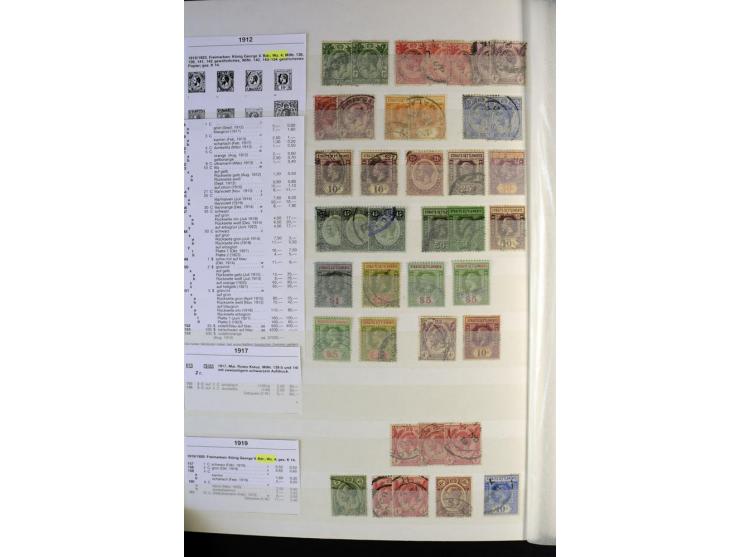 1867/1957, sehr schöne ungebrauchte und gestempelte Sammlung mit vielen besseren Werten, dabei u.a. Strait Settlements Mi.-Nr