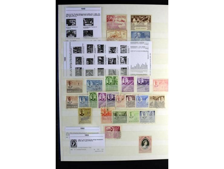 1867/1957, sehr schöne ungebrauchte und gestempelte Sammlung mit vielen besseren Werten, dabei u.a. Strait Settlements Mi.-Nr
