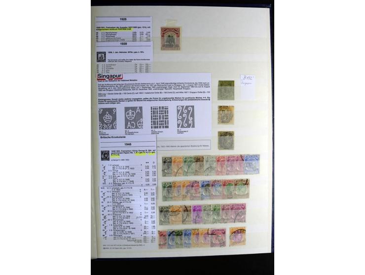 1867/1957, sehr schöne ungebrauchte und gestempelte Sammlung mit vielen besseren Werten, dabei u.a. Strait Settlements Mi.-Nr