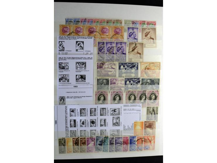 1867/1957, sehr schöne ungebrauchte und gestempelte Sammlung mit vielen besseren Werten, dabei u.a. Strait Settlements Mi.-Nr
