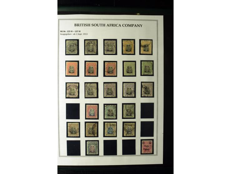 1892/1917, ungebrauchte und gestempelte Sammlung, nach Gibbons spezialisiert gesammelt, insbesondere 'Double Heads' und 'Admi