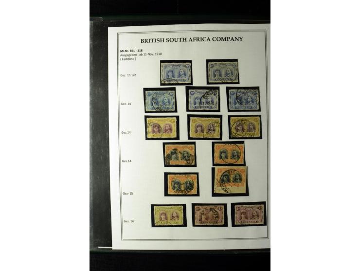 1892/1917, ungebrauchte und gestempelte Sammlung, nach Gibbons spezialisiert gesammelt, insbesondere 'Double Heads' und 'Admi