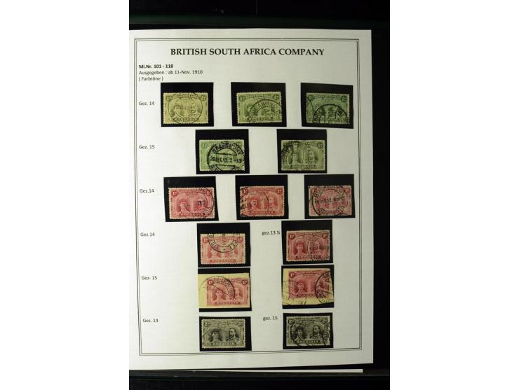 1892/1917, ungebrauchte und gestempelte Sammlung, nach Gibbons spezialisiert gesammelt, insbesondere 'Double Heads' und 'Admi