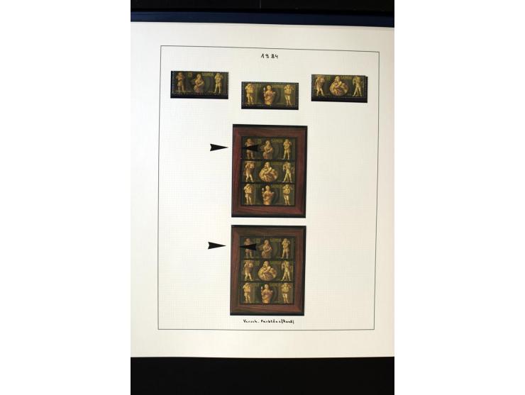 1962/2011, vierbändige postfrische Sammlung, dabei Einheiten, verschiedene Wasserzeichen, Kleinbogen, Zusammendrucke und Zwis