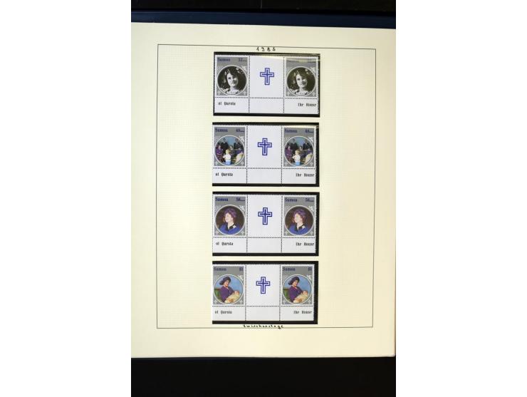 1962/2011, vierbändige postfrische Sammlung, dabei Einheiten, verschiedene Wasserzeichen, Kleinbogen, Zusammendrucke und Zwis