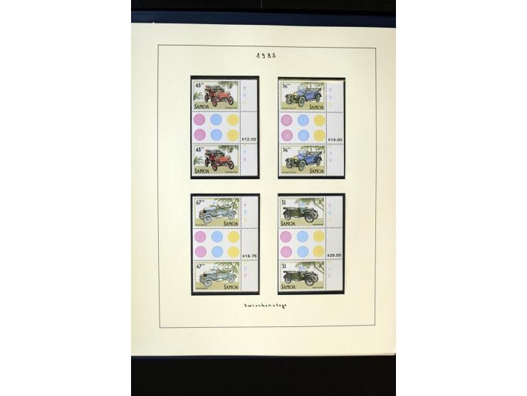 1962/2011, vierbändige postfrische Sammlung, dabei Einheiten, verschiedene Wasserzeichen, Kleinbogen, Zusammendrucke und Zwis