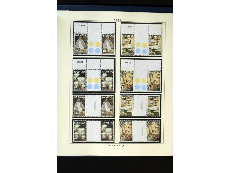 1962/2011, vierbändige postfrische Sammlung, dabei Einheiten, verschiedene Wasserzeichen, Kleinbogen, Zusammendrucke und Zwis