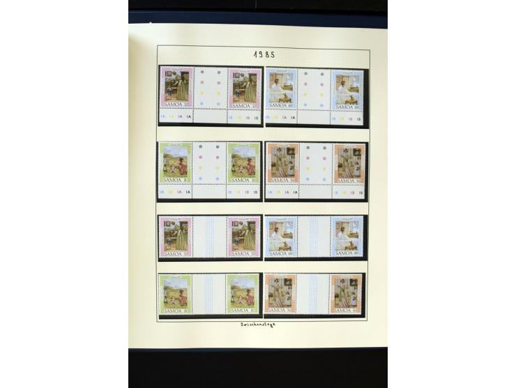 1962/2011, vierbändige postfrische Sammlung, dabei Einheiten, verschiedene Wasserzeichen, Kleinbogen, Zusammendrucke und Zwis