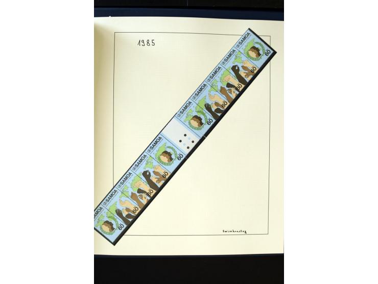 1962/2011, vierbändige postfrische Sammlung, dabei Einheiten, verschiedene Wasserzeichen, Kleinbogen, Zusammendrucke und Zwis