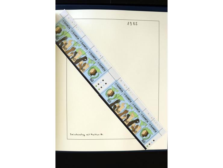 1962/2011, vierbändige postfrische Sammlung, dabei Einheiten, verschiedene Wasserzeichen, Kleinbogen, Zusammendrucke und Zwis