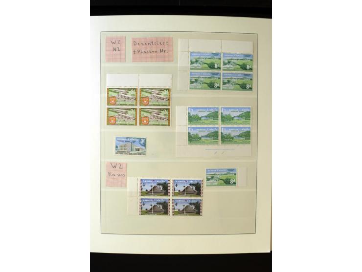 1962/2011, vierbändige postfrische Sammlung, dabei Einheiten, verschiedene Wasserzeichen, Kleinbogen, Zusammendrucke und Zwis