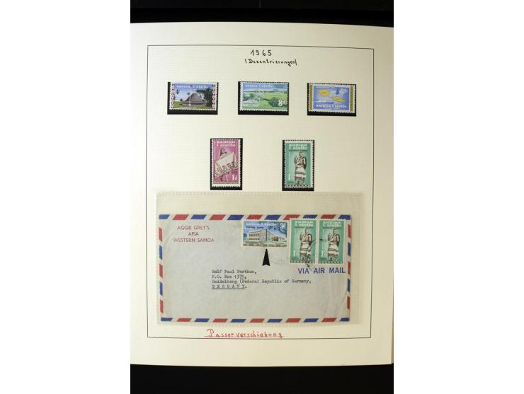 1962/2011, vierbändige postfrische Sammlung, dabei Einheiten, verschiedene Wasserzeichen, Kleinbogen, Zusammendrucke und Zwis