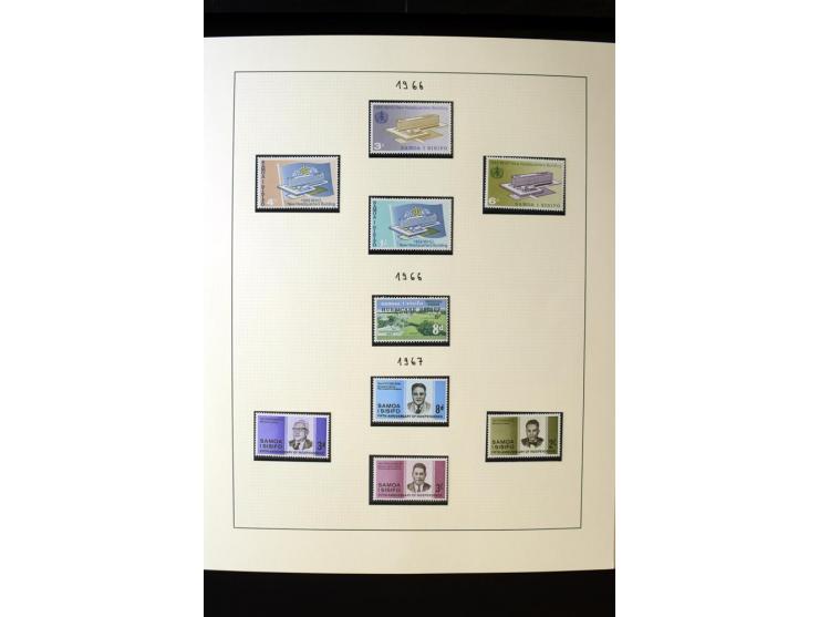 1962/2011, vierbändige postfrische Sammlung, dabei Einheiten, verschiedene Wasserzeichen, Kleinbogen, Zusammendrucke und Zwis