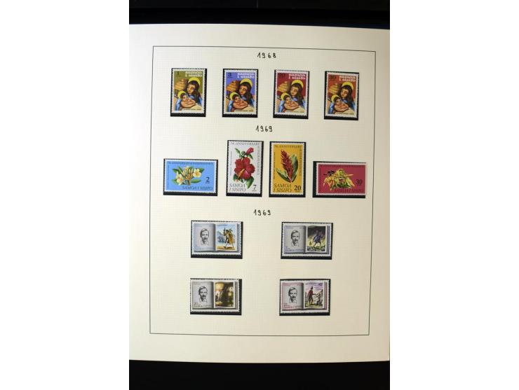1962/2011, vierbändige postfrische Sammlung, dabei Einheiten, verschiedene Wasserzeichen, Kleinbogen, Zusammendrucke und Zwis