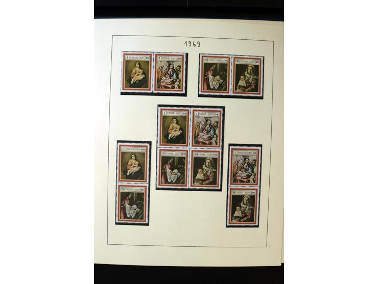 1962/2011, vierbändige postfrische Sammlung, dabei Einheiten, verschiedene Wasserzeichen, Kleinbogen, Zusammendrucke und Zwis