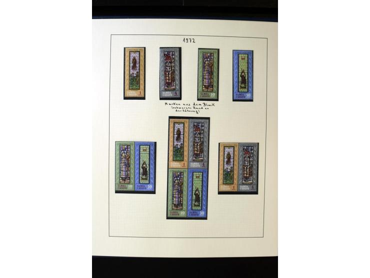 1962/2011, vierbändige postfrische Sammlung, dabei Einheiten, verschiedene Wasserzeichen, Kleinbogen, Zusammendrucke und Zwis