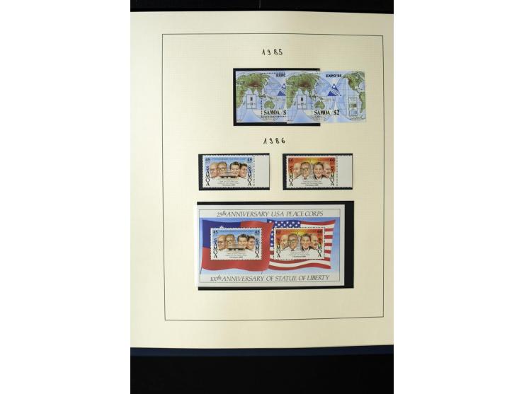1962/2011, vierbändige postfrische Sammlung, dabei Einheiten, verschiedene Wasserzeichen, Kleinbogen, Zusammendrucke und Zwis