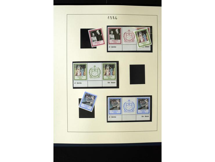 1962/2011, vierbändige postfrische Sammlung, dabei Einheiten, verschiedene Wasserzeichen, Kleinbogen, Zusammendrucke und Zwis