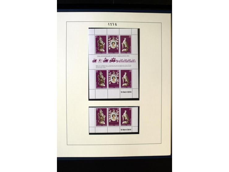 1962/2011, vierbändige postfrische Sammlung, dabei Einheiten, verschiedene Wasserzeichen, Kleinbogen, Zusammendrucke und Zwis