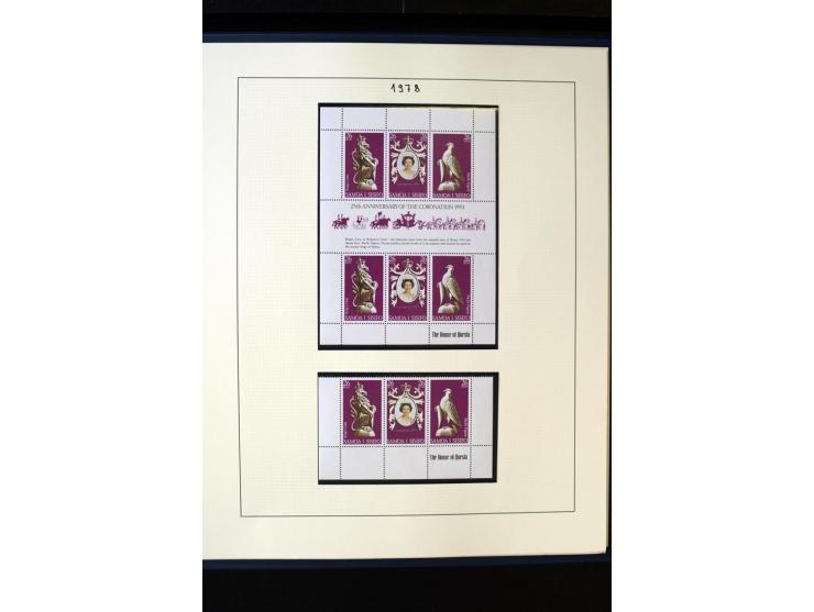 1962/2011, vierbändige postfrische Sammlung, dabei Einheiten, verschiedene Wasserzeichen, Kleinbogen, Zusammendrucke und Zwis