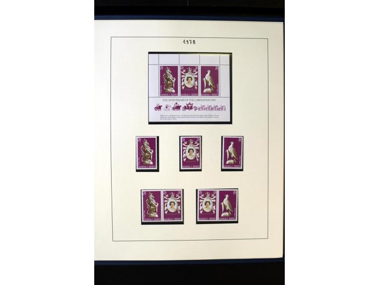 1962/2011, vierbändige postfrische Sammlung, dabei Einheiten, verschiedene Wasserzeichen, Kleinbogen, Zusammendrucke und Zwis