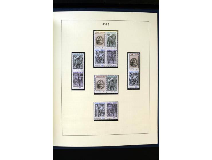1962/2011, vierbändige postfrische Sammlung, dabei Einheiten, verschiedene Wasserzeichen, Kleinbogen, Zusammendrucke und Zwis