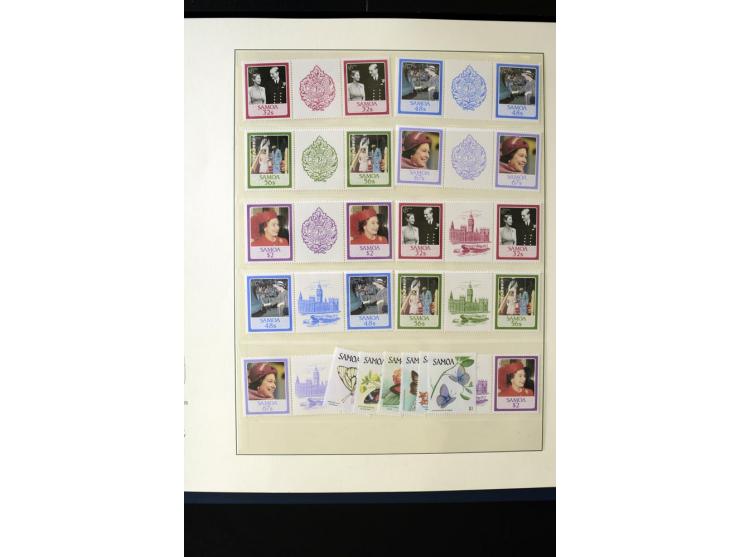 1962/2011, vierbändige postfrische Sammlung, dabei Einheiten, verschiedene Wasserzeichen, Kleinbogen, Zusammendrucke und Zwis