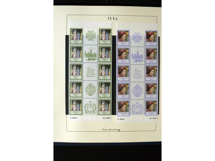 1962/2011, vierbändige postfrische Sammlung, dabei Einheiten, verschiedene Wasserzeichen, Kleinbogen, Zusammendrucke und Zwis