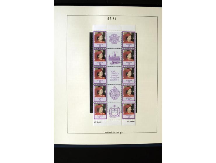 1962/2011, vierbändige postfrische Sammlung, dabei Einheiten, verschiedene Wasserzeichen, Kleinbogen, Zusammendrucke und Zwis
