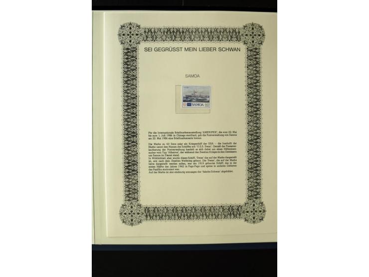 1962/2011, vierbändige postfrische Sammlung, dabei Einheiten, verschiedene Wasserzeichen, Kleinbogen, Zusammendrucke und Zwis