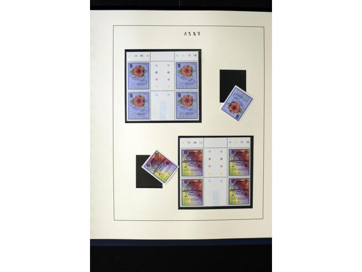 1962/2011, vierbändige postfrische Sammlung, dabei Einheiten, verschiedene Wasserzeichen, Kleinbogen, Zusammendrucke und Zwis