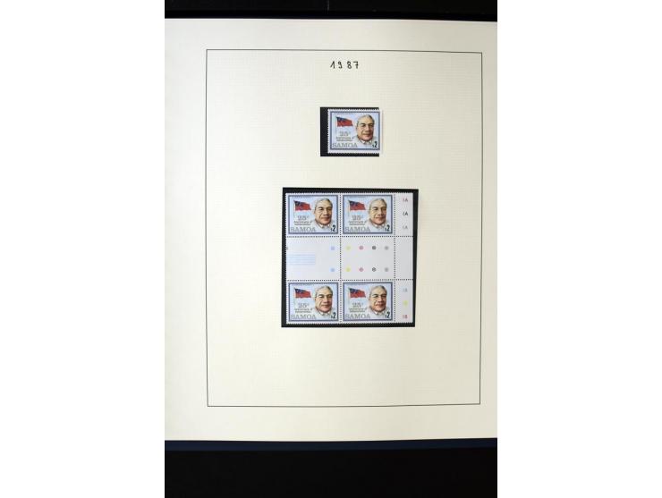 1962/2011, vierbändige postfrische Sammlung, dabei Einheiten, verschiedene Wasserzeichen, Kleinbogen, Zusammendrucke und Zwis