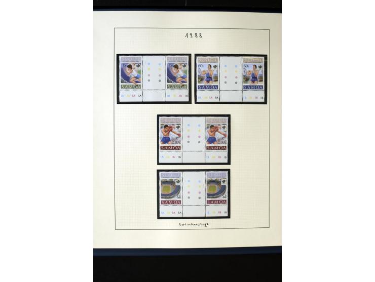 1962/2011, vierbändige postfrische Sammlung, dabei Einheiten, verschiedene Wasserzeichen, Kleinbogen, Zusammendrucke und Zwis