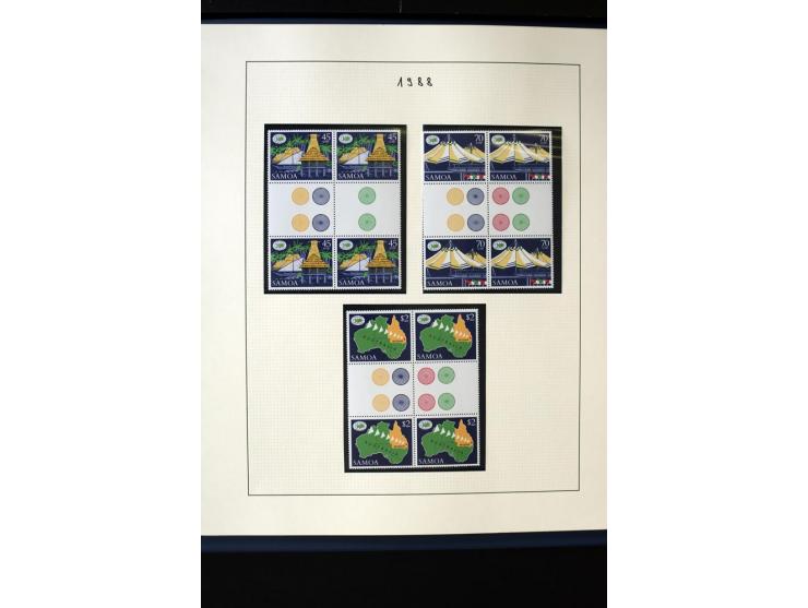 1962/2011, vierbändige postfrische Sammlung, dabei Einheiten, verschiedene Wasserzeichen, Kleinbogen, Zusammendrucke und Zwis