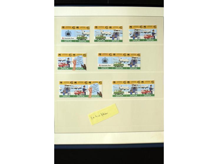 1962/2011, vierbändige postfrische Sammlung, dabei Einheiten, verschiedene Wasserzeichen, Kleinbogen, Zusammendrucke und Zwis