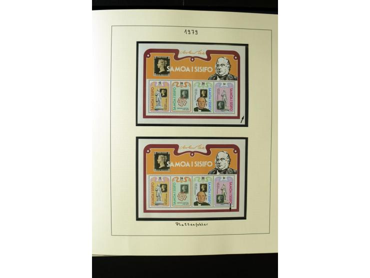 1962/2011, vierbändige postfrische Sammlung, dabei Einheiten, verschiedene Wasserzeichen, Kleinbogen, Zusammendrucke und Zwis