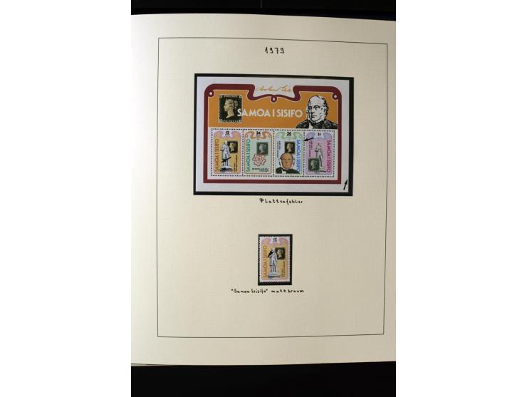 1962/2011, vierbändige postfrische Sammlung, dabei Einheiten, verschiedene Wasserzeichen, Kleinbogen, Zusammendrucke und Zwis