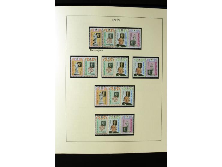 1962/2011, vierbändige postfrische Sammlung, dabei Einheiten, verschiedene Wasserzeichen, Kleinbogen, Zusammendrucke und Zwis