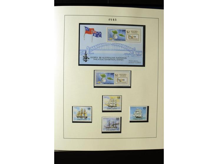 1962/2011, vierbändige postfrische Sammlung, dabei Einheiten, verschiedene Wasserzeichen, Kleinbogen, Zusammendrucke und Zwis