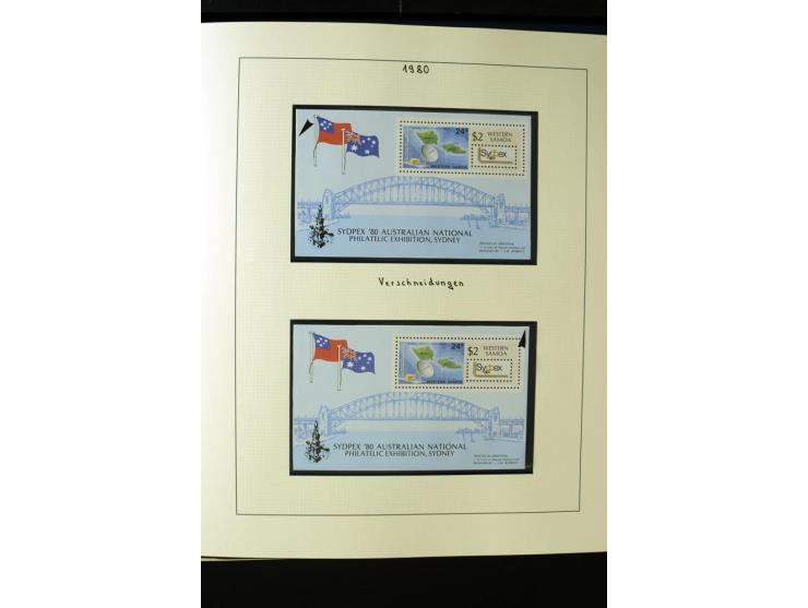 1962/2011, vierbändige postfrische Sammlung, dabei Einheiten, verschiedene Wasserzeichen, Kleinbogen, Zusammendrucke und Zwis
