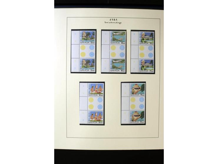 1962/2011, vierbändige postfrische Sammlung, dabei Einheiten, verschiedene Wasserzeichen, Kleinbogen, Zusammendrucke und Zwis