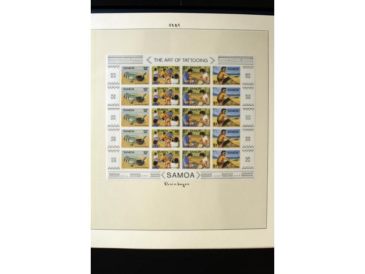 1962/2011, vierbändige postfrische Sammlung, dabei Einheiten, verschiedene Wasserzeichen, Kleinbogen, Zusammendrucke und Zwis