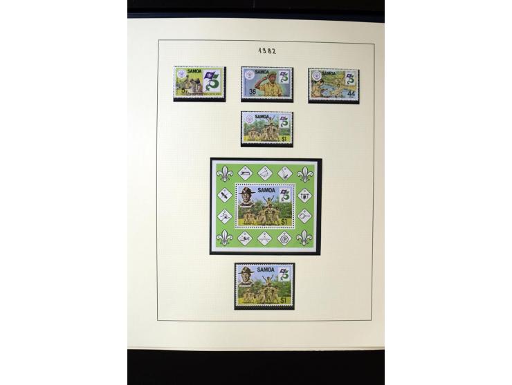 1962/2011, vierbändige postfrische Sammlung, dabei Einheiten, verschiedene Wasserzeichen, Kleinbogen, Zusammendrucke und Zwis
