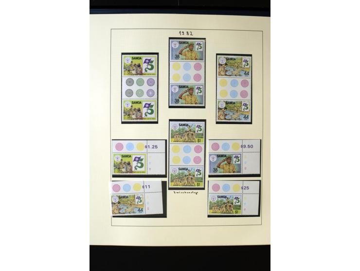 1962/2011, vierbändige postfrische Sammlung, dabei Einheiten, verschiedene Wasserzeichen, Kleinbogen, Zusammendrucke und Zwis