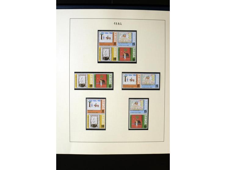 1962/2011, vierbändige postfrische Sammlung, dabei Einheiten, verschiedene Wasserzeichen, Kleinbogen, Zusammendrucke und Zwis
